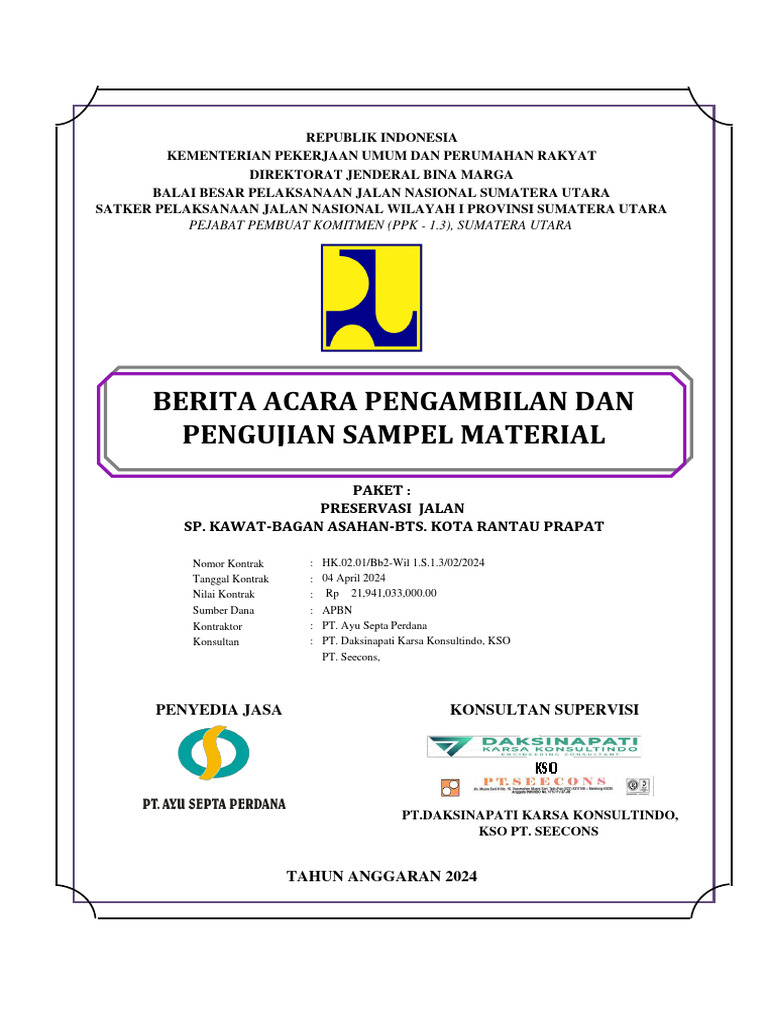 Dugaan Korupsi Pembangunan Gedung Baru di Daerah Proses Pengambilan Sampel Material