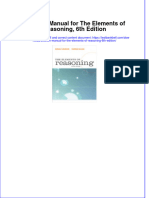 PDF Solution Manual For The Elements of Reasoning 6Th Edition Online Ebook Full Chapter