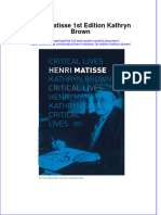 Henri Matisse 1St Edition Kathryn Brown Online Ebook Texxtbook Full Chapter PDF