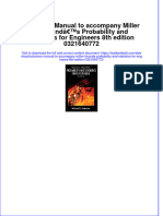 Download pdf Solutions Manual To Accompany Miller Freunds Probability And Statistics For Engineers 8Th Edition 0321640772 online ebook full chapter 