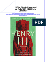 Henry Iii The Rise To Power and Personal Rule 1207 1258 David Carpenter Online Ebook Texxtbook Full Chapter PDF