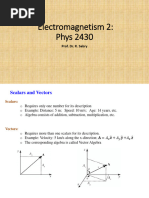 1 Vector Analysis