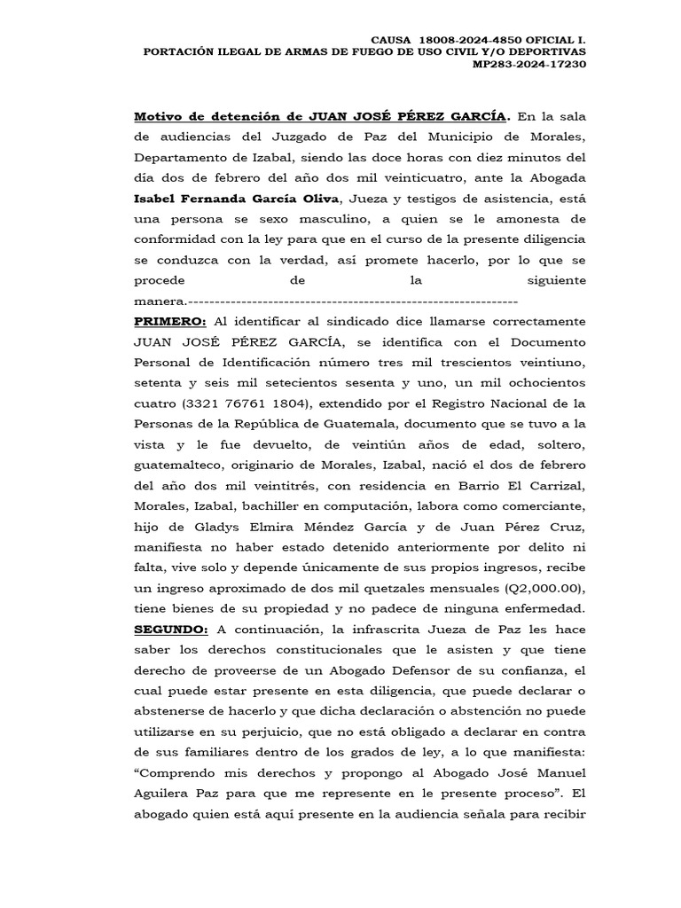 Acta Sucinta | PDF | Guatemala | Gobierno