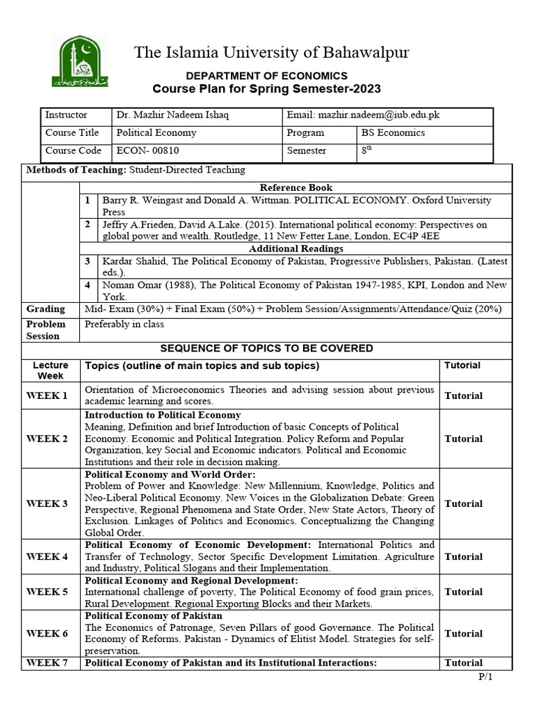 course-plan-political-economy-pdf-economies-economics