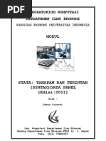 Buku Aplikasi Stata Untuk Statistisi Pemula | PDF