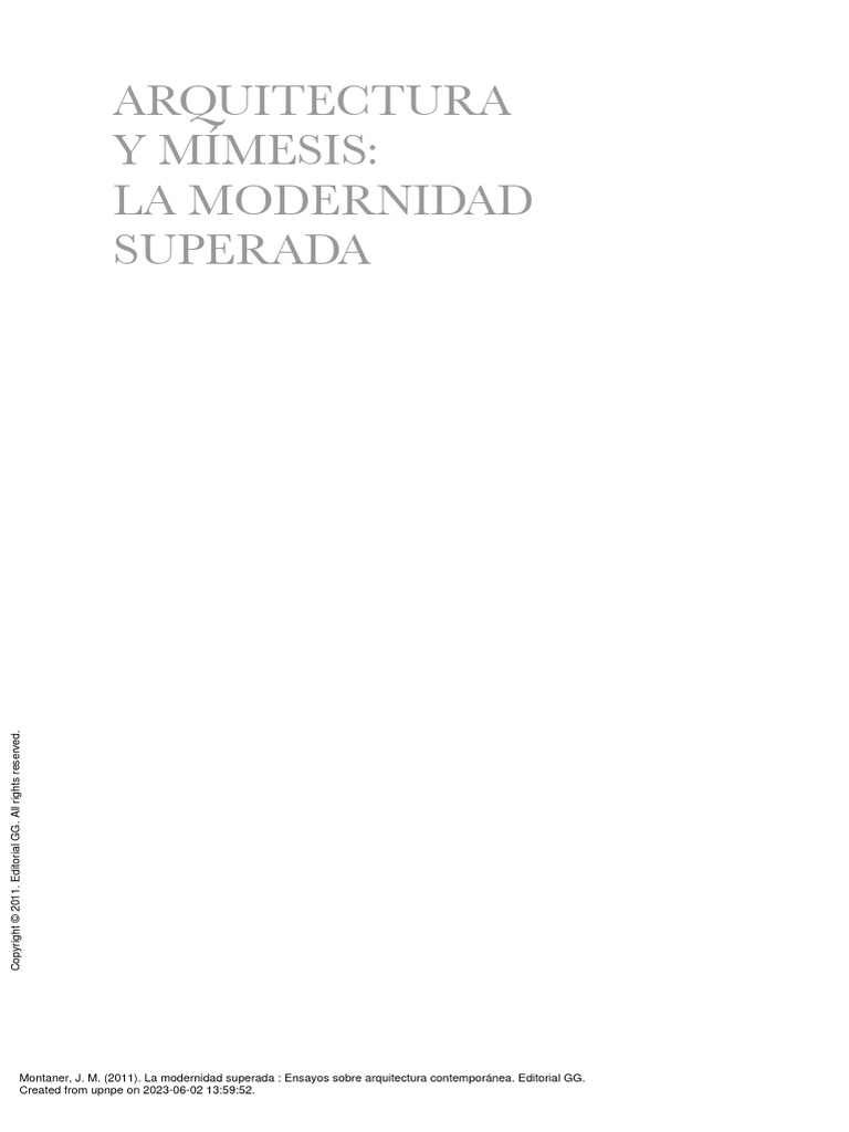 S13-Inf. Complementaria - La Modernidad Superada Ensayos Sobre ...
