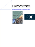 PDF Statistics For Business and Economics Mcclave 12Th Edition Solutions Manual Online Ebook Full Chapter