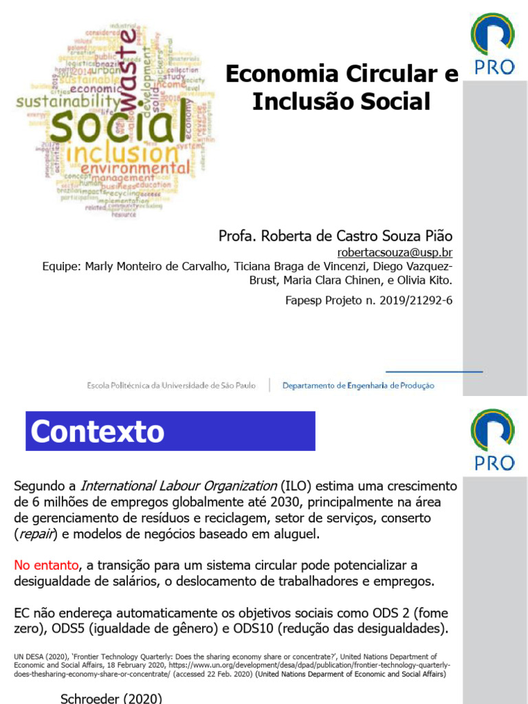 Economia Circular e Inclusão Social | PDF | Economia | Economias