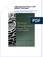 PDF Strategic Management Pearce 14Th Edition Test Bank Online Ebook Full Chapter