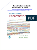 PDF Solution Manual For Introduction To Econometrics 4Th by Stock Online Ebook Full Chapter