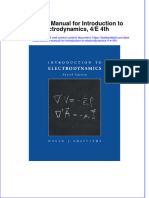 Download pdf Solution Manual For Introduction To Electrodynamics 4 E 4Th online ebook full chapter 