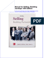 PDF Solution Manual For Selling Building Partnerships 10Th Edition Online Ebook Full Chapter