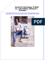 Download pdf Solution Manual For Sociology A Brief Introduction 13Th Edition Richard T Schaefer online ebook full chapter 