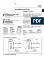 TC620 TC621 5V, Dual Trip Point Temperature Sensors: Features General Description