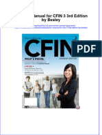 Download pdf Solution Manual For Cfin 3 3Rd Edition By Besley online ebook full chapter 