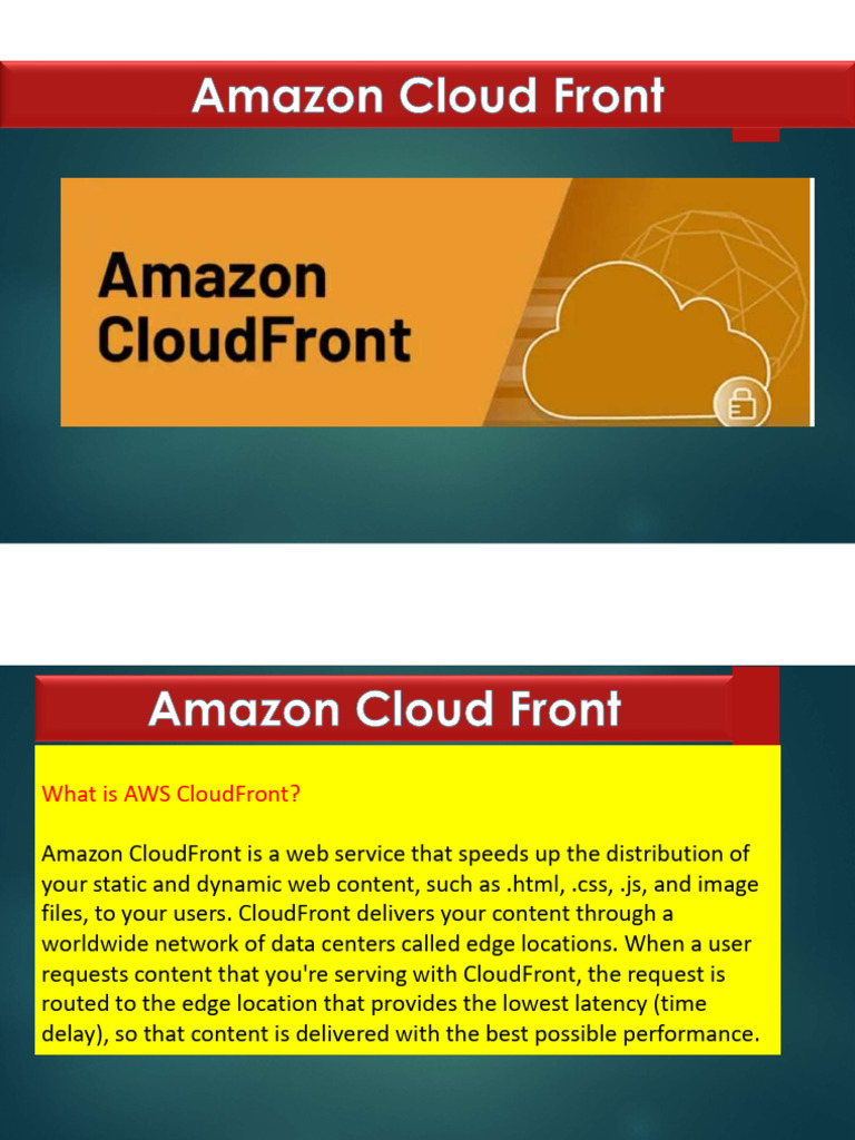 Overview of AWS CloudFront Service | PDF