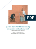 Como impacta el tema social y economico en la educacion