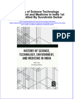Ebook History of Science Technology Environment and Medicine in India 1St Edition Edited by Suvobrata Sarkar Online PDF All Chapter