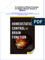 Ebook Homeostatic Control of Brain Function 1St Edition Detlev Boison Susan A Masino Online PDF All Chapter