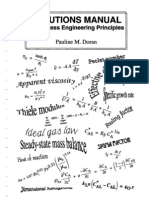 Bio Process Engineering Principles (Solutions Manual) - P. Doran (1997) WW