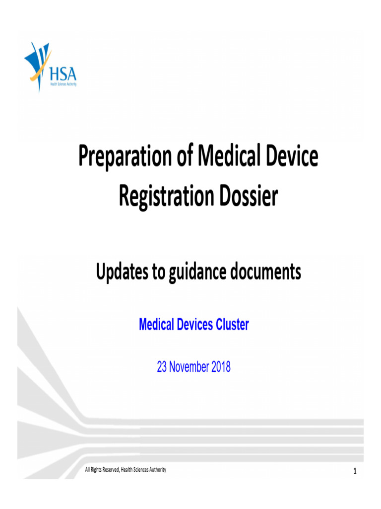 Updates to Medical Device Dossier Guidelines | PDF | Medical Device ...