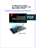 Download pdf Solution Manual For College Accounting A Career Approach 13Th Edition Cathy J Scott online ebook full chapter 