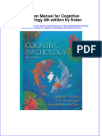 PDF Solution Manual For Cognitive Psychology 8Th Edition by Solso Online Ebook Full Chapter