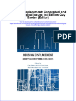 Ebook Housing Displacement Conceptual and Methodological Issues 1St Edition Guy Baeten Editor Online PDF All Chapter