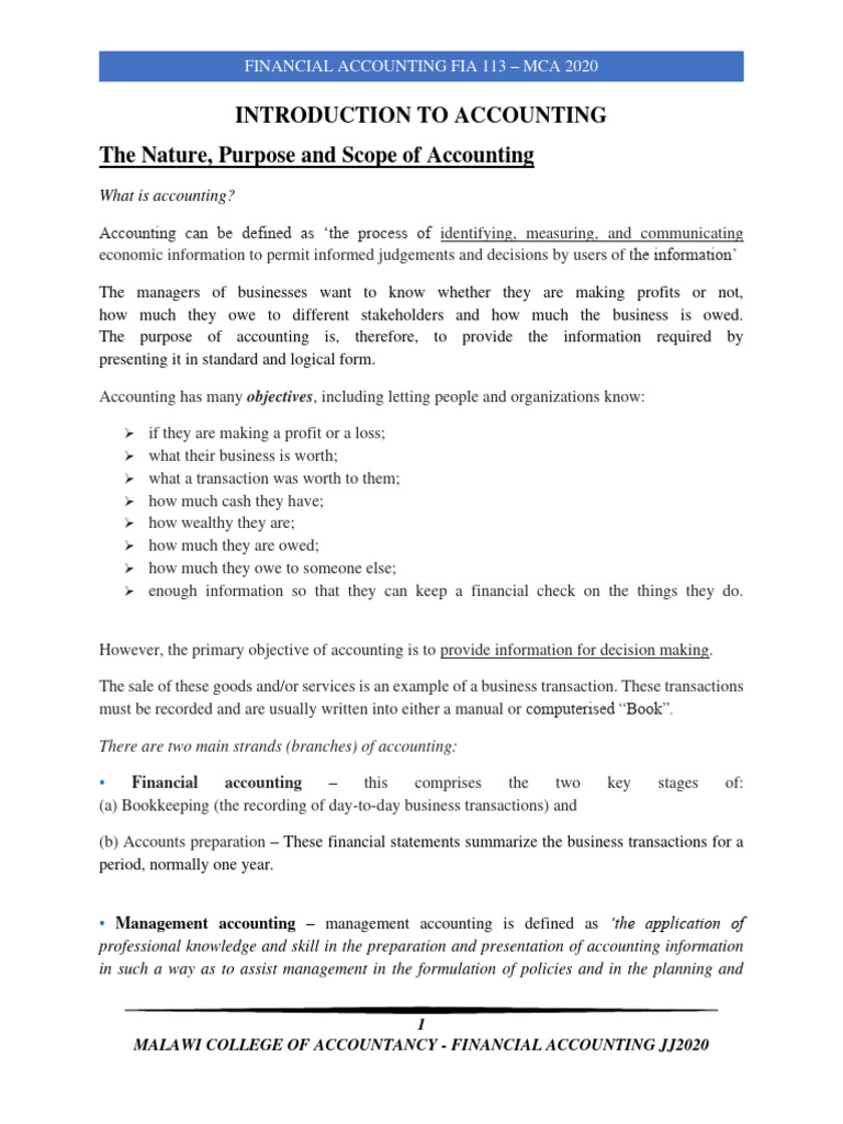 Understanding Financial Accounting Basics | PDF | Debits And Credits ...