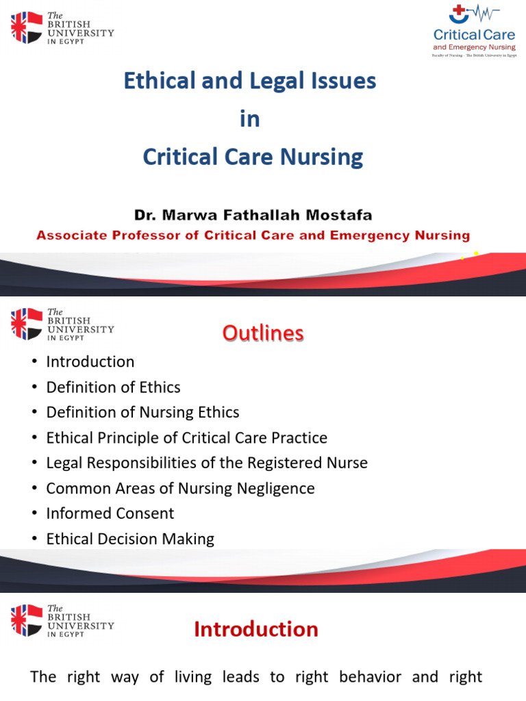Ethical and legal aspects of emergency and critical care pdf