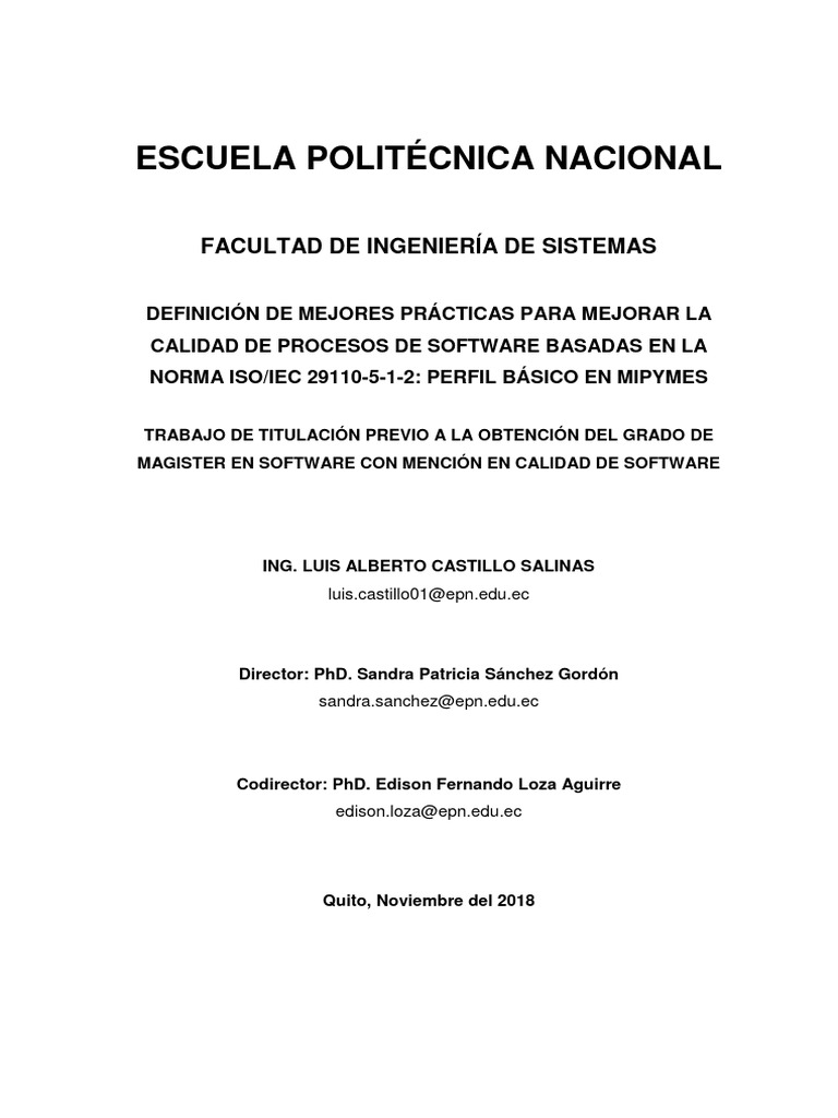 Mejores Prácticas ISO/IEC 29110 en MIPYMES | PDF | Calidad (comercial ...