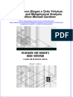 Download Hildegard Von Bingen S Ordo Virtutum A Musical And Metaphysical Analysis 1St Edition Michael Gardiner online ebook  texxtbook full chapter pdf 