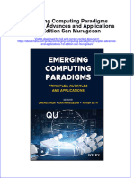 Ebook Emerging Computing Paradigms Principles Advances and Applications 1St Edition San Murugesan Online PDF All Chapter