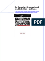 PDF Test Bank For Canadian Organizational Behaviour 8Th Edition Mcshane Online Ebook Full Chapter
