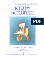 Bursalı Mehmet Tahir - Osmanlılar Zamanında Yetişen Kırım Müellifleri (haz. Mehmet Sarı)