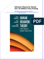 Human Behavior Theory For Social Work Practice 1St Edition Terry Koenig Online Ebook Texxtbook Full Chapter PDF