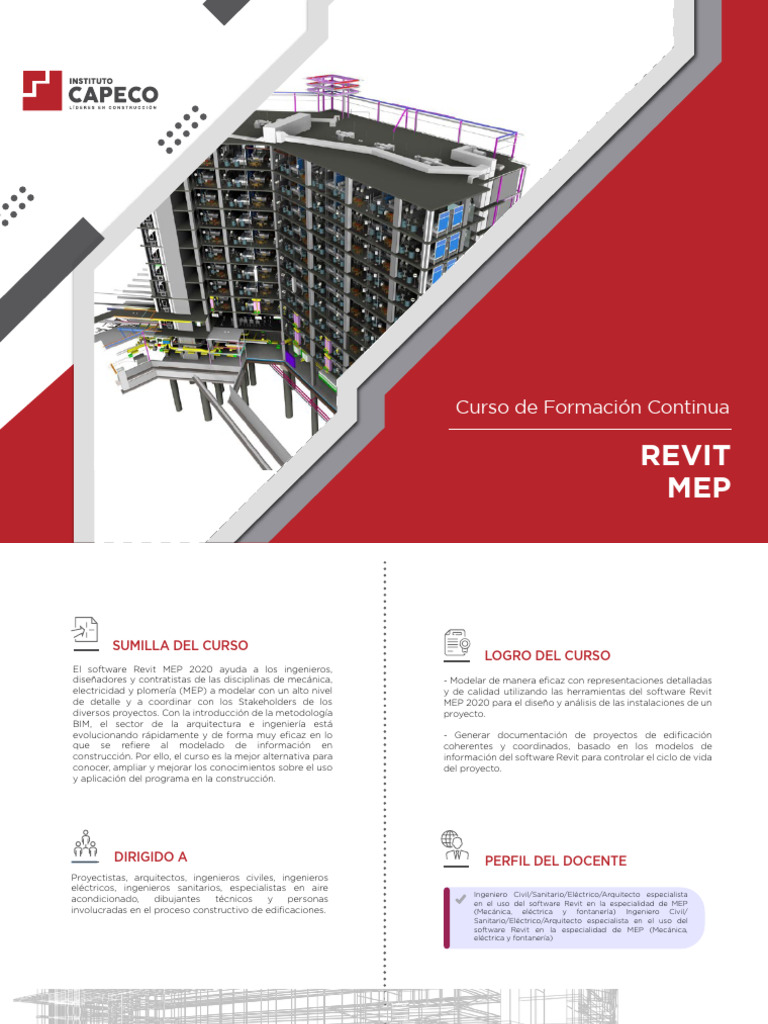 Curso Revit MEP 2020: Modelado Eficaz | PDF | Autodesk Revit | Ingeniería