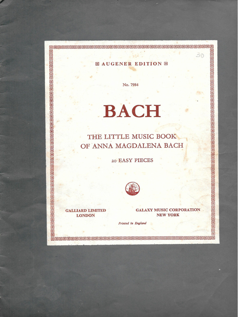 J. S. Bach. 24 Pezzi Dal Libro Di Anna Magdalena - Libreria - 2