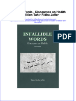 Ebook Infallible Words Discourses On Hadith 1St Edition Tahir Ridha Jaffer Online PDF All Chapter