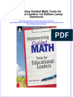 Download Implementing Guided Math Tools For Educational Leaders 1St Edition Laney Sammons online ebook  texxtbook full chapter pdf 