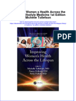 Improving Women S Health Across The Lifespan Lifestyle Medicine 1St Edition Michelle Tollefson Online Ebook Texxtbook Full Chapter PDF