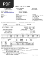 Ship's Particulars (Hampshire)