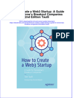 How To Create A Web3 Startup A Guide For Tomorrows Breakout Companies 2Nd Edition Taulli Online Ebook Texxtbook Full Chapter PDF