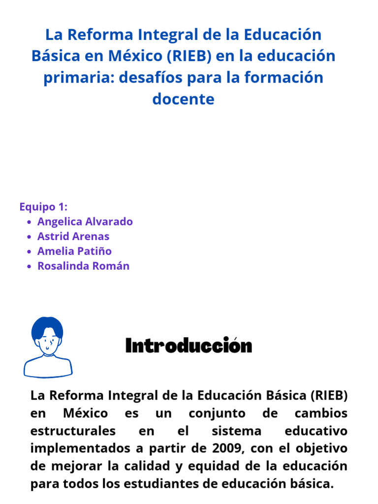 Desafíos de la RIEB en Formación Docente | PDF | Maestros | Enseñando