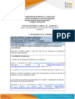 Guía de actividades y rúbrica de evaluación - Unidad 1 - Fase 2 - Principios Ágiles y Ciclos de Vida en la Gestión de Proyectos
