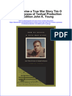 Ebook How To Revise A True War Story Tim O Brien S Process of Textual Production 1St Edition John K Young Online PDF All Chapter