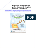 PDF Solution Manual For Horngrens Accounting The Managerial Chapters 12Th Edition 12Th Edition Online Ebook Full Chapter