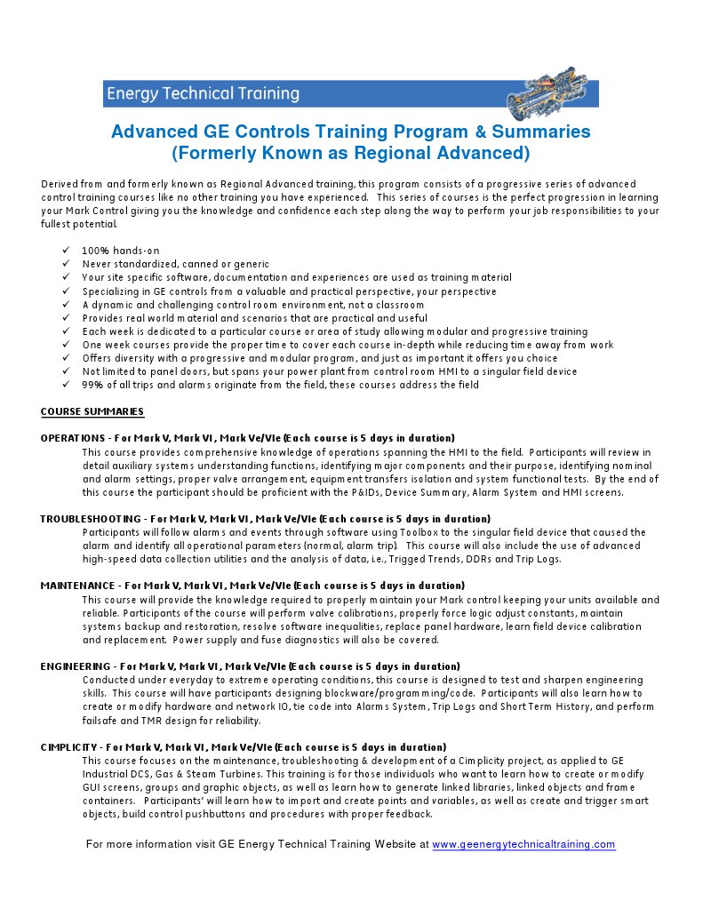 Advanced GE Controls Training Overview | PDF | Technology & Engineering
