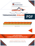 Panel Termomuro Poliuretano Cobertec 2023