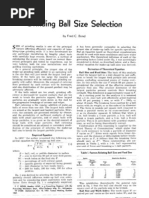 Grinding Ball Size Selection